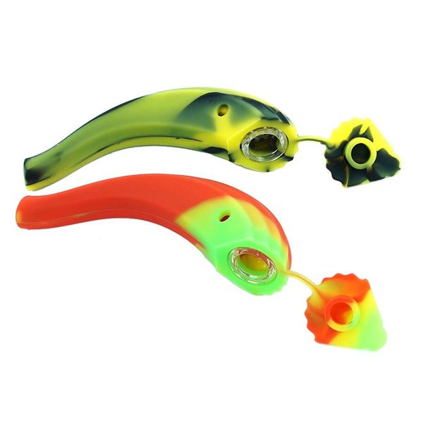 Pipa manuale a forma di conchiglia, pipa da fumo in silicone, fumo, tabacco, dab rig, narghilè