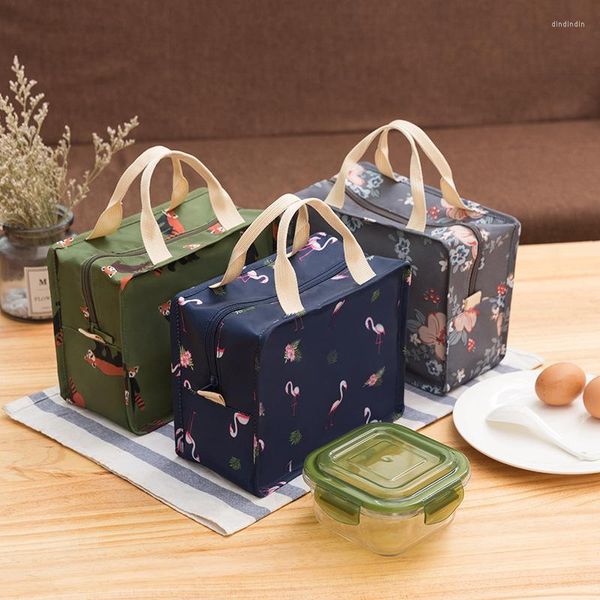 Aufbewahrungstaschen, tragbare Lunchtasche für Frauen, Picknick, Obst, Getränke, um kalt zu bleiben, thermisch isolierte Kinder-Schulbox-Tasche