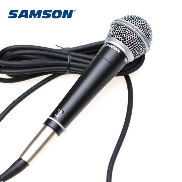 Microfones Samson R21S Microfone cardióide dinâmico com XLR a 1/4 