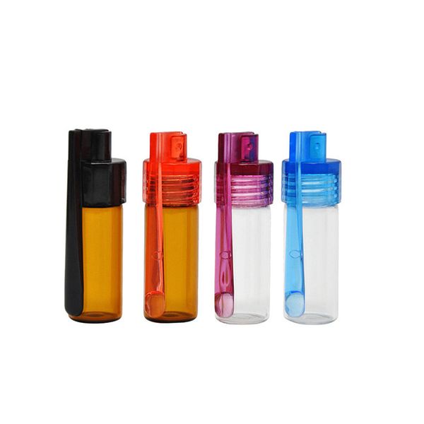 36–51 mm tragbare Pillendose aus Glas, Raucherzubehör, waschbar, für Tabakpulver, Glas, Rauchcreme-Flasche, Kräuterbehälter