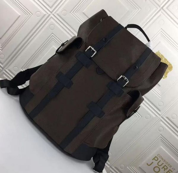 Verkaufe klassische Modetasche Damen Herren PU-Leder Christopher Rucksack Stil Taschen Seesäcke Unisex Schulterhandtaschen kreativ 11218u