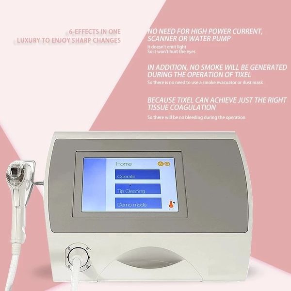 High-end Altre apparecchiature di bellezza Rimozione delle smagliature Ringiovanimento della pelle Cicatrice Acne Tixel Macchina laser microneedling frazionale con sistema termico per il trattamento