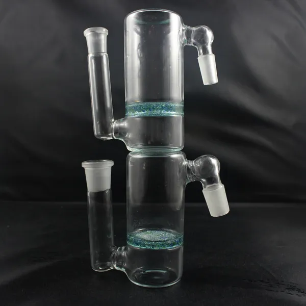 18mm Ash Catcher com Fritted Disk Adaptador de Fumar Ashcatcher Areia Chip Perc Para Vidro Bong Tubulação de Água Dab Rigs