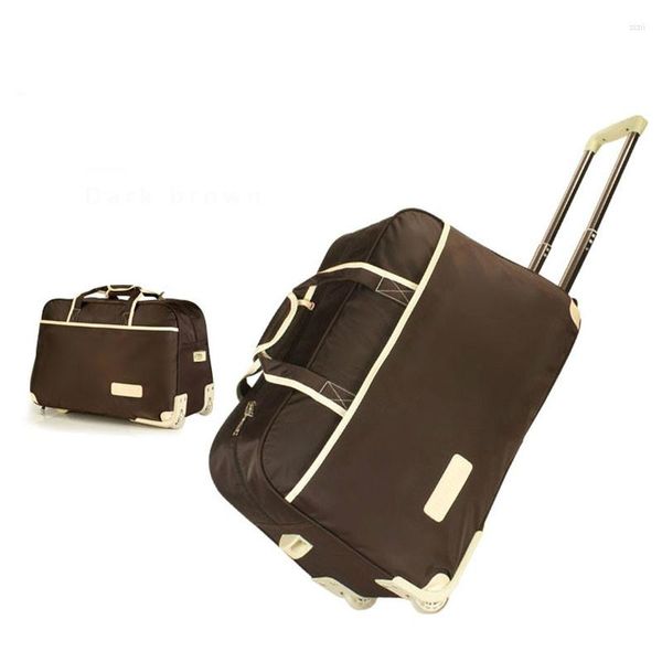 Duffel Taschen Frauen Reisetasche Auf Rädern Gepäck SuitcaseTrolley Hohe Qualität Roll Koffer Weibliche Casual Verdickung Fall