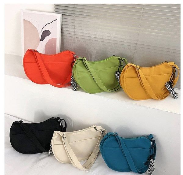 Женские сумки на плечах Zipper Ladies Fashion Madbags Canvas Стильный ретро -кошелек большой сумка для хранения мощности