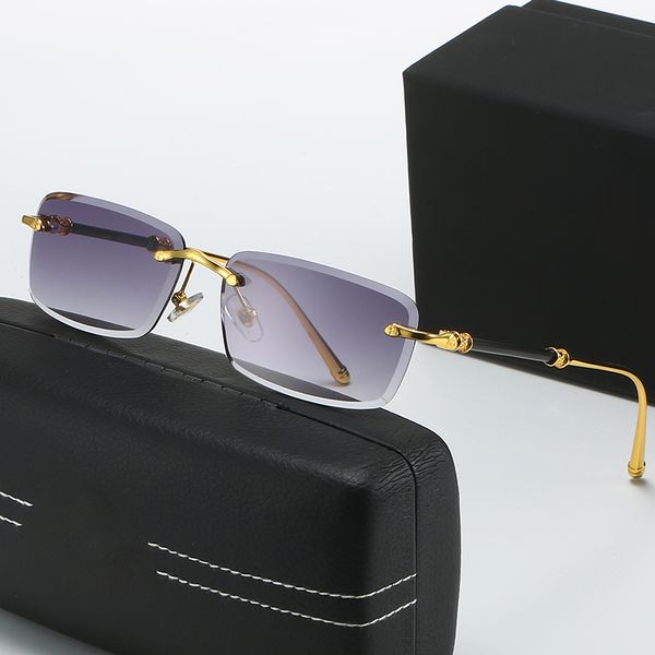 Neue Herren-Sonnenbrille, randlos, Diamantschliff, modisch, in Netzrot, die gleiche Sonnenbrille kann mit optischem Myopie-Großhandels-Designer-Optik-Brillengestell Z35 Z28 kombiniert werden