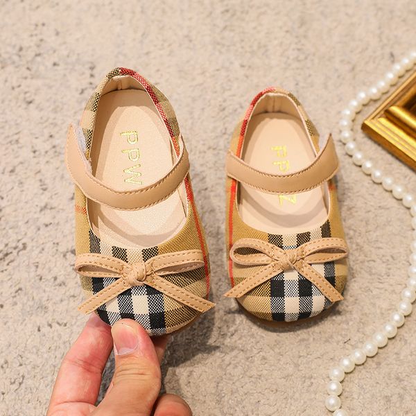 Çocuklar Prenses Ayakkabı Bebek Yumuşak güneş bebek ayakkabısı Kız Çocuk Plaka Bez Tek Ayakkabı 0-3 Yaşında Yay Sandalet