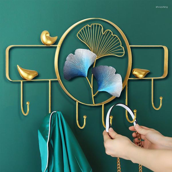 Hooks Nordic Creative Clothes Key Hanger Veranda Regal Luxus h￤ngt Wand moderne Lagerregal Hauseinrichtung Dekorationskleiderhaken Haken