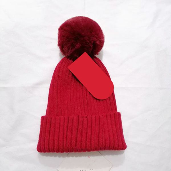 2 pezzi Primavera Autunno Inverno bambino Cappelli di Natale ragazze sportive Moda Berretti Skullies Chapeu Berretti di cotone Gorros Cappello caldo di lana Lampadina lavorata a maglia per bambini bel colore della caramella gife