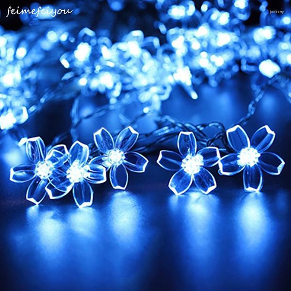 Stringhe String Lights Flower Led Fairy Light Giardino esterno per prato Matrimonio Patio Party e decorazioni natalizie