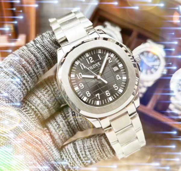 Президент Mens Square Digital Number Tial Watch 40-мм механические автоматические 904L из нержавеющей стали Все преступления ретро спортивные самостоятельные наручные часы.