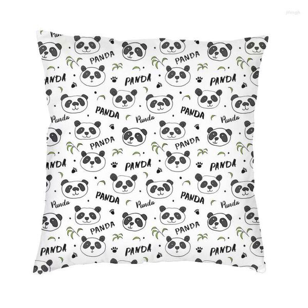 Cuscino Luxury Cute Panda Bear Cover 45 Cm Federa in velluto per divano da soggiorno Federa da letto