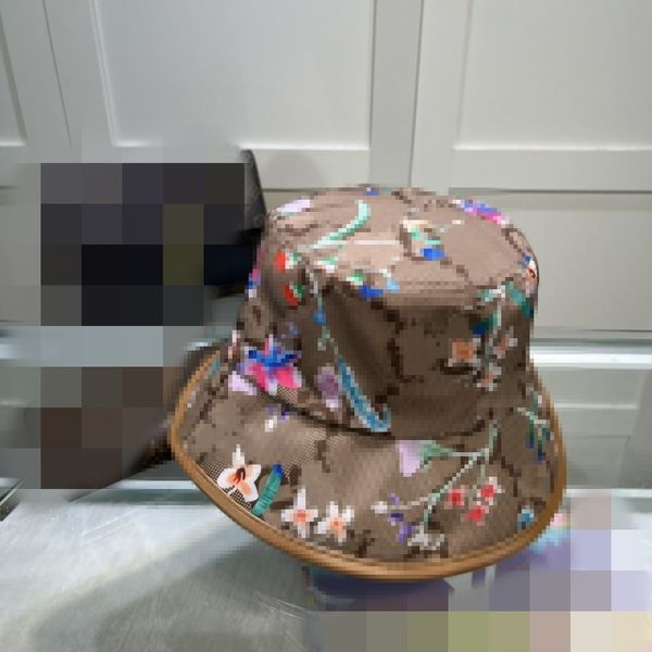23 lüks tasarımcı moda kovası şapka klasik stil renkli desen güneşlik rüzgar geçirmez gündelik parti hediyesi çok güzel geniş ağzına kadar şapka