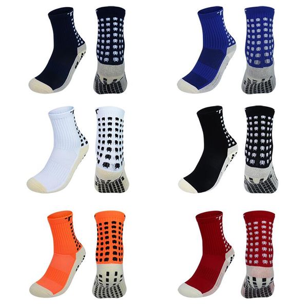 продажа футбольных носков для смешанных продаж, нескользящие футбольные носки Trusox, мужские футбольные носки, качественный хлопок, Calcetines with Trusox