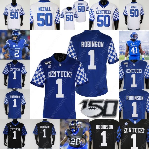 Maglia da calcio Kentucky Wildcats Will Levis 0 Kavosiey Smoke Dane Key Wan'Dale Robinson Chauncey Magwood Tayvion Robinson DeAndre Square Keaton Upshaw J.Wright