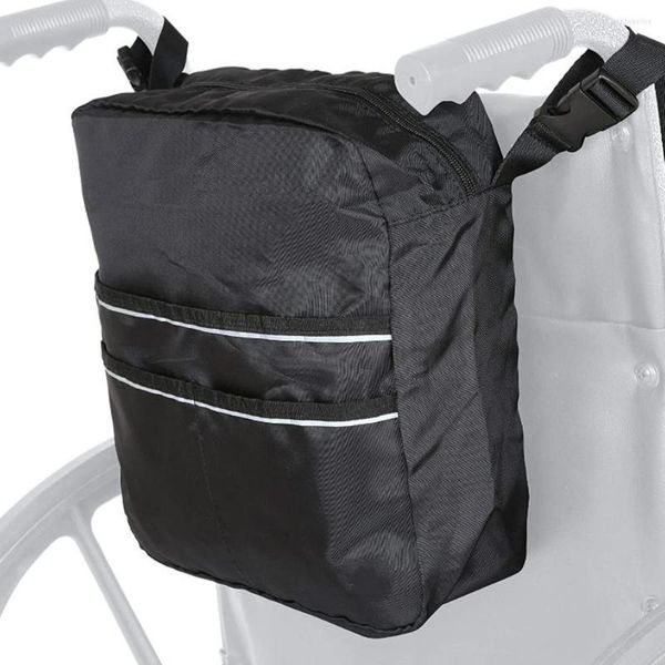 Bolsas de armazenamento Backpack Backpack Bolsa de ombro ajustável Cadeira da roda e acessórios Walker Side portátil pendurado