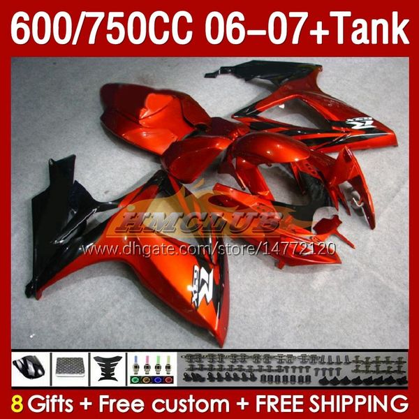 OEM-Verkleidungstank für Suzuki GSXR 600 750 CC GSX-R600 GSXR750 2006–2007 154Nr