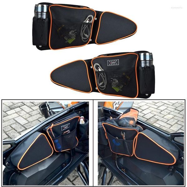 Car Organizer RZR Accessori Portaoggetti Borse Offroad Front Side Sxs Bag Set W/Knee Pad Per 2014-2022 Polaris XP