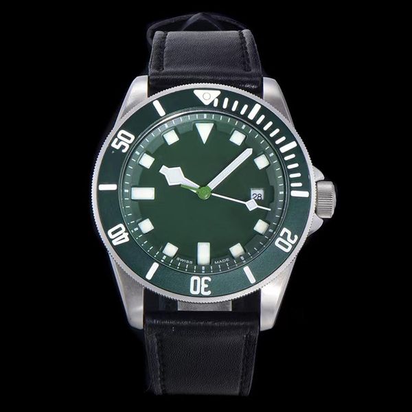 Лучшие роскошные автоматические мужские часы AAA 42 мм 904L Полная нержавеющая сталь Классический дизайнерский дизайнерский кожа Montre Delux