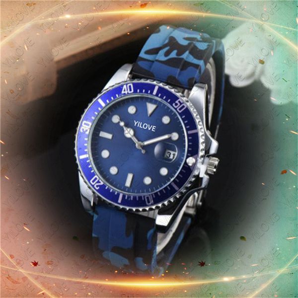 Orologio da uomo con strato luminoso al quarzo Orologio da movimento importato al quarzo Stilista di moda Regali all'ingrosso Cinturino in caucciù Stile sportivo Calendario Orologi da polso impermeabili