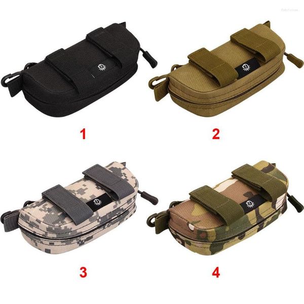 Bolsas de armazenamento Bolsa de embreagem à prova d'água Bolsa de transporte de caixa de viagem Pacote leve da cintura Belt Pack Outdoor Bolsa de óculos de nylon