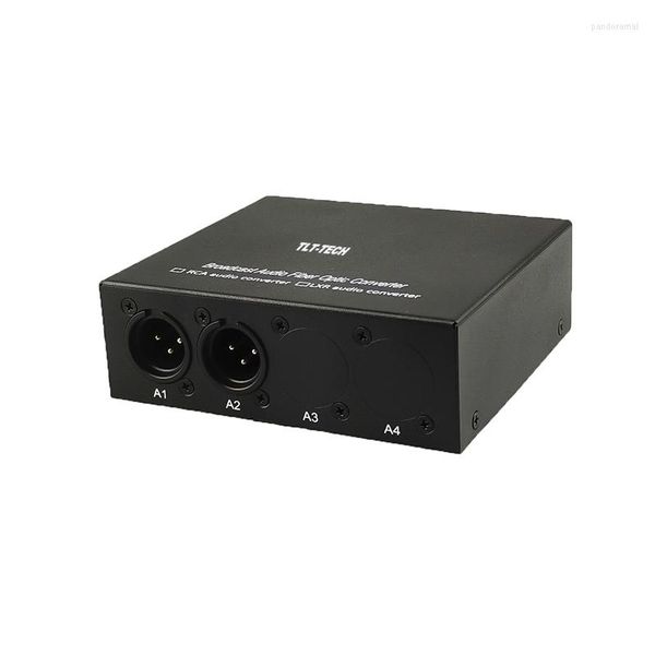 Glasfaserausrüstung 2-Kanal-XLR-Audio-Über-Konverter, symmetrischer analoger optischer Sender und Empfänger