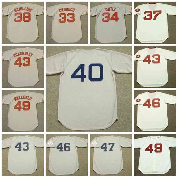 GLAC202 Boston Vintage Baseball Jersey 33 Jose Canseco 1995 Ortiz Bill Lee 1975 Шиллинг 40 Кен Харрельсон Экерсли Херст Уэйкфилд