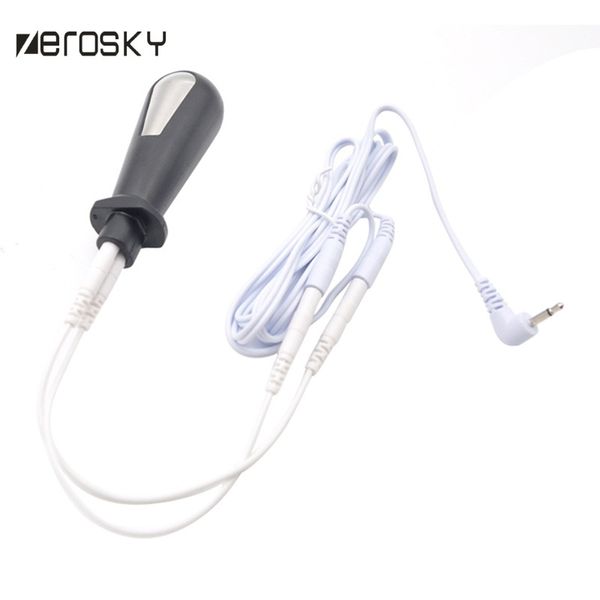 Articoli di bellezza Zerosky Nuovi accessori per scosse elettriche Plug anale Doppio elettrodo Stimolazione del massaggio prostatico Giocattoli erotici sexy per uomo Donna