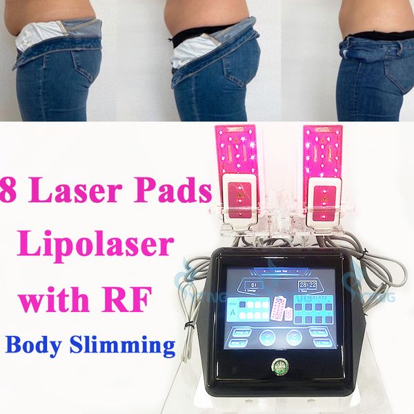 650nm Lipo Laser RF Diodo Lipolaser Macchina Dimagrante Laser Non Invasivo Bruciare I Grassi Perdita di Peso Strumento per Modellare Il Corpo