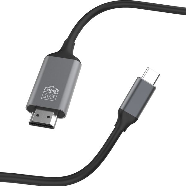 1,8 m schnelles Kabel Typ-C auf HD-Stecker 4K 60 Hz Adapter HDTV TV Digital AV für Mobiltelefone und PC-Notebooks