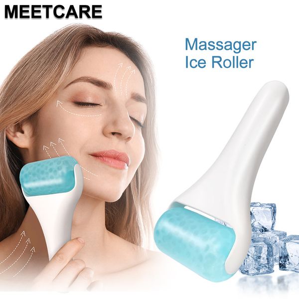 Rolo de gelo reutilizável com 2pcs rolos de massagem facial fria para anti -buff bufk plugfy sob os poros encolhidos para os olhos apertar a pele