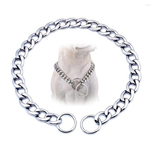 Hundehalsbänder, Halsband, Schlupfketten für Hunde, glatt, flach, Edelstahl, Würgekette, Training, kleine, mittelgroße und große Haustierprodukte