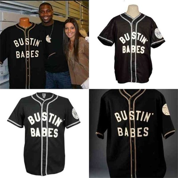 GlaC202 Babe Ruth Bustin' Babes Baseball-Shirt 1927 Home Black Jersey Benutzerdefinierte Männer Frauen Jugend Baseball-Trikots Beliebiger Name und Nummer genäht