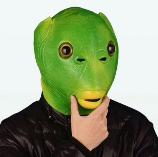 Хэллоуин масска животных косплей инопланетная рыба голова маски для взрослых костюм для вечеринки смешной опора