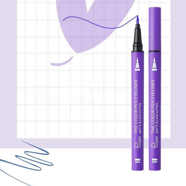 Lidschatten 12 Teile/satz Sicher Sanfte Textur Natürliche Extrakt Flüssigen Eyeliner Stift Langlebig Liner Glatte Make-Up-Tools