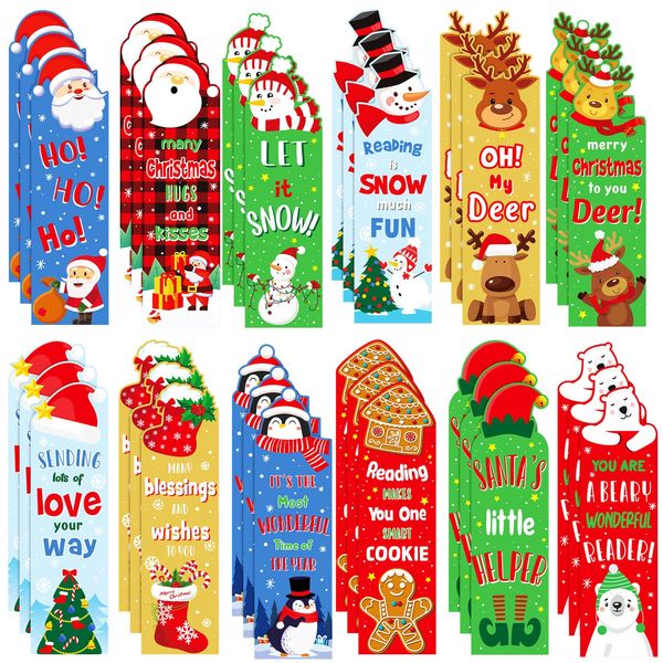 Markmark L Scratch and Sniff Bookmarks Kids perfumados escolares variados fedorentos para estudantes leitor 12 estilos aromas Santa Bdesports amq8b