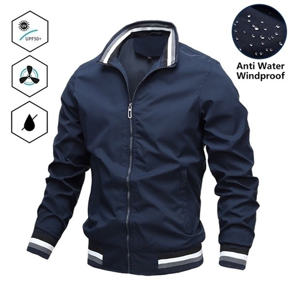 Herren Leder Faux Fashion Jacket Casual Windbreaker Bomber Coats Spring Herbst Outdoor wasserdichte Slim S 220919