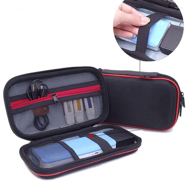 Depolama Çantaları Eva Sert Kasa Güç Bankası Mobil Şarj Cihazı Çanta USB Veri Kablo Kulaklık Tel Dijital Gadget Cihaz Aksesuarları Organizatör