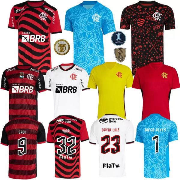 Maglie da calcio 2022 Flamengo Soccer Jersey 22 23 Flamenco Home Away 3rd Camisa Futebol Gabi David Luiz Diego Gabriel B B.Henrique Vidal de Arrascaeta Pedro