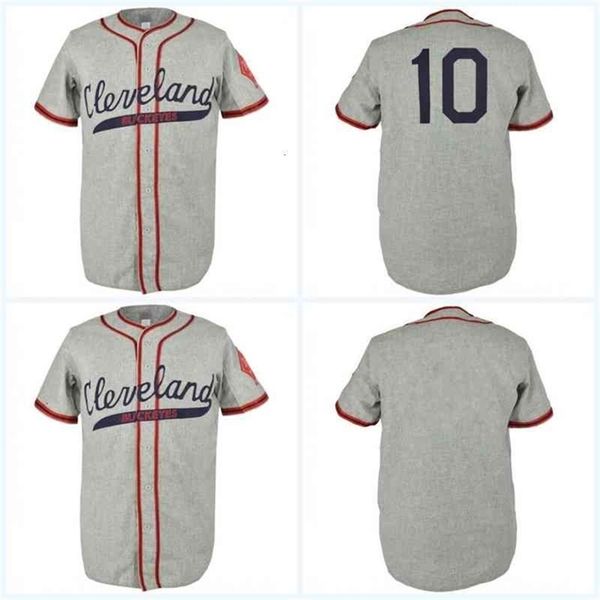 GlaC202 Cleveland Buckeyes 1946 Road-Trikot, Film-Baseball-Trikot, doppelt genäht, Namensnummer für Herren, Damen, Jugend, Mischungsauftrag S-XXXL