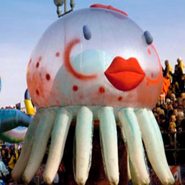 Personaggi dei cartoni animati animali di polpo gonfiabile gigante da 5 mH per il festival musicale di parata di eventi di decorazione scenica