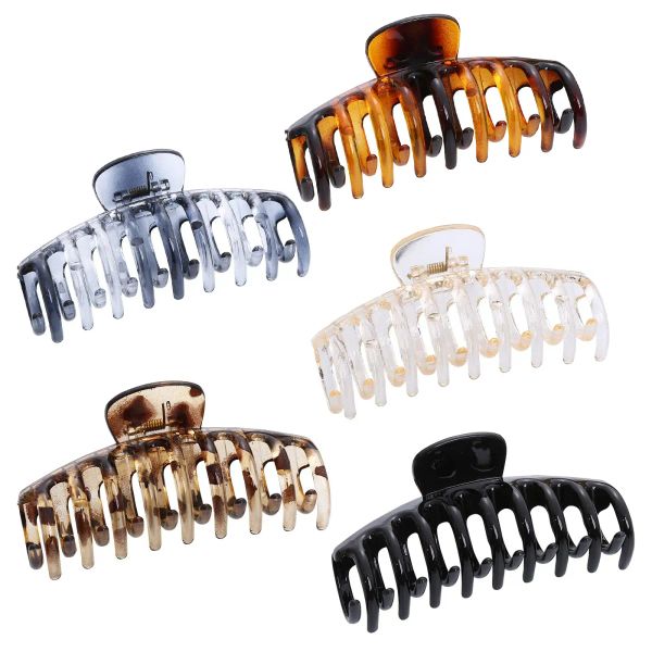 Fermagli per capelli Mollette Clip per artiglio grande per donna Tartaruga opaca Banana Antiscivolo Adatto Set spesso e sottile A2 Drop Deliv Bdejewelry Amuwq