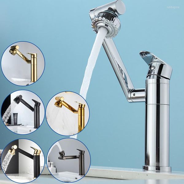 Rubinetti per lavabo da bagno Rubinetto multifunzionale con rotazione di 1080 ° Rubinetto per miscelatore a freddo Rubinetto per doccia a prova di spruzzi d'acqua Aeratori Rubinetteria idraulica