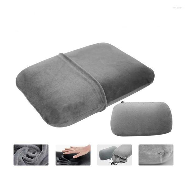 Kissen Slow Rebound Memory Foam Outdoor Camping -Reiseflugzeug Schlaftkissen tragbares Büro -Nickerchen s