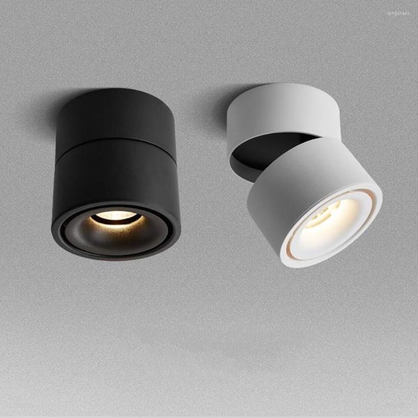 Aufputz-LED-Downlight, 360 Grad drehbar, Spotlicht, 7 W, 10 W, 12 W, dimmbar, für Wohnzimmer, Küche