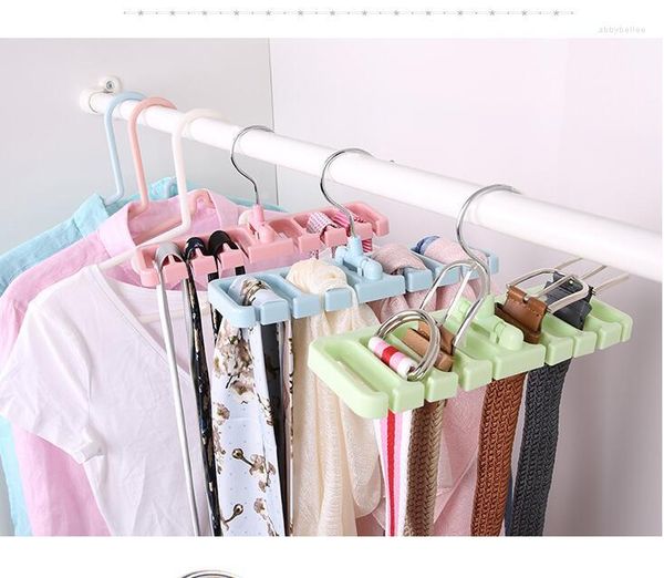 Bolsas de armazenamento Organizador de lenço de cinto Rack pendurado prateleira de seda armário de guarda -roupa de acabamento