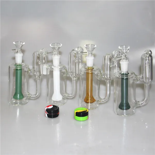 Wasserpfeife Glasschatzfänger für Shisha Perc Aschokatcher Wabenrecycler Filter 14,4 mm männliches weibliches Gelenk für Shisha Bongs DAB Rig