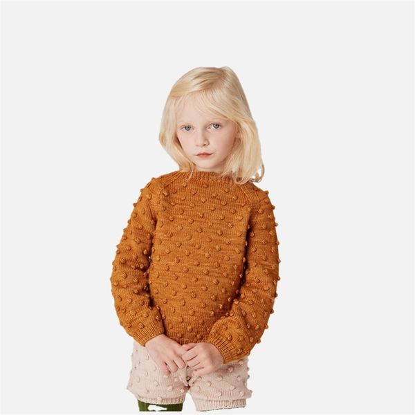 Pullover infantil menino menina de crochê suéter de crianças roupas adolescentes de manga longa para malha de malha de malha de malha de malha de malha de malha de malha de malha 220919