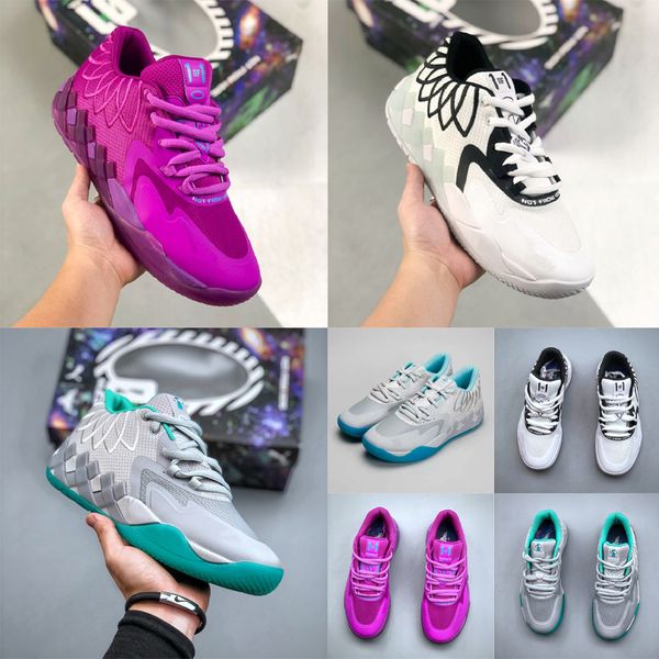 Scarpe da trekking AAA Scarpe da basket da uomo LaMelo Ball MB. 01 UFO low top Blu Verde Cool Grigio Bianco Nero Viola Natale Scarpe da ginnastica di Halloween