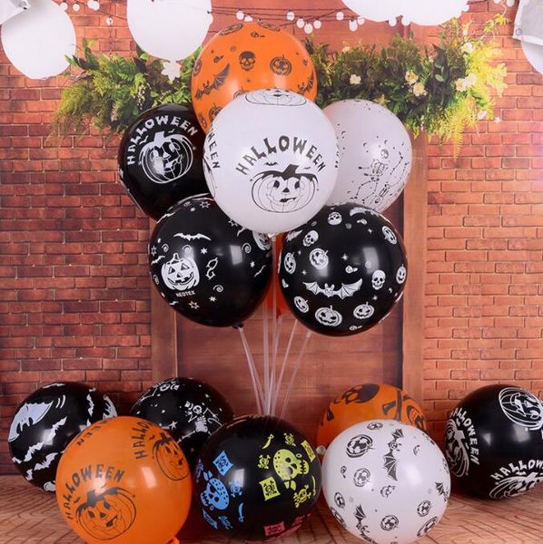Balões de Halloons de 12 polegadas Decorações de festa de aniversário colorfu Cartoon Balões de látex Moda Fotografia Decoração Inflável Bolas de Air Bolas de Férias Balão